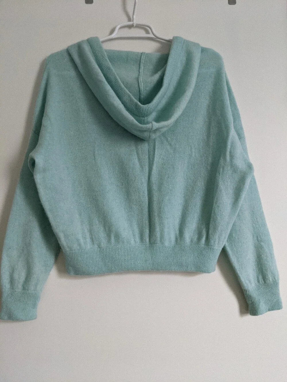 CRUSH .Mint Zip-Up Hooded SWEATER